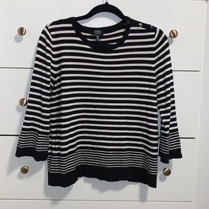 Jones new york signature stripe top